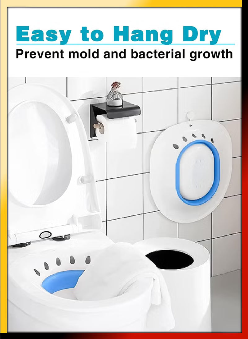 Foldable Sitz Bath for Toilet Seat