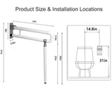 MYOYAY 24-Inch Toilet Safety Rail