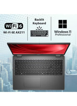 Dell Latitude 3540 15.6-Inch Laptop, Intel Core i5-1335U, 16GB RAM, 512GB SSD, Intel Iris Xe Graphics, Windows 11 Pro, Grey