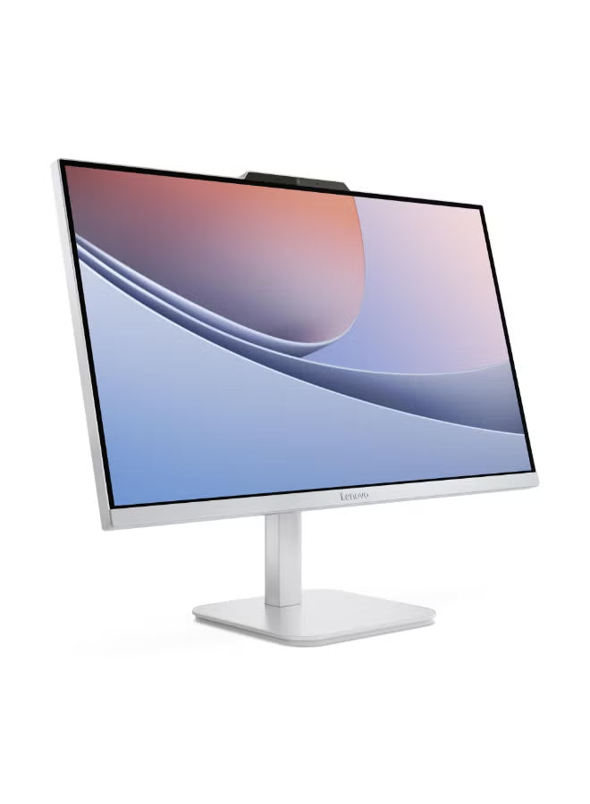 Lenovo AIO A100 All-in-One Desktop – 23.8-Inch FHD IPS, Intel Core i3-N305, 16GB DDR4 RAM, 512GB SSD, Wi-Fi 6, Windows 11 Pro, Wireless Keyboard & Mouse, 1 Year Warranty, Cloud Grey