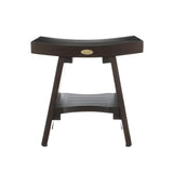 DecoTeak 18-Inch Waterproof Teak Wood Shower Bench