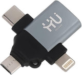 3-in-1 OTG HAC-1050 – USB 2.0 & USB 3.0 Fast Data Transmission Adapter