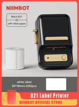 NIIMBOT B21 Pro 300dpi Bluetooth Label Printer – Black