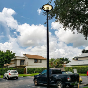 Outdoor Light  Black Pole BoB Lights