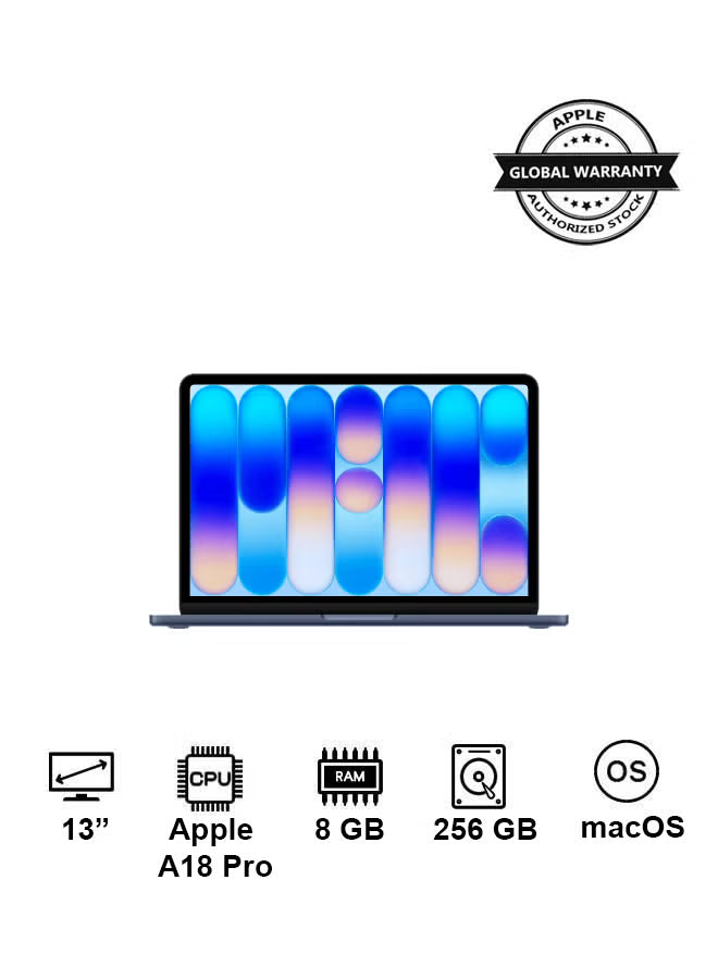 Apple MacBook Neo 13-Inch A18 Pro 8GB RAM 256GB SSD Indigo English Keyboard – International Version