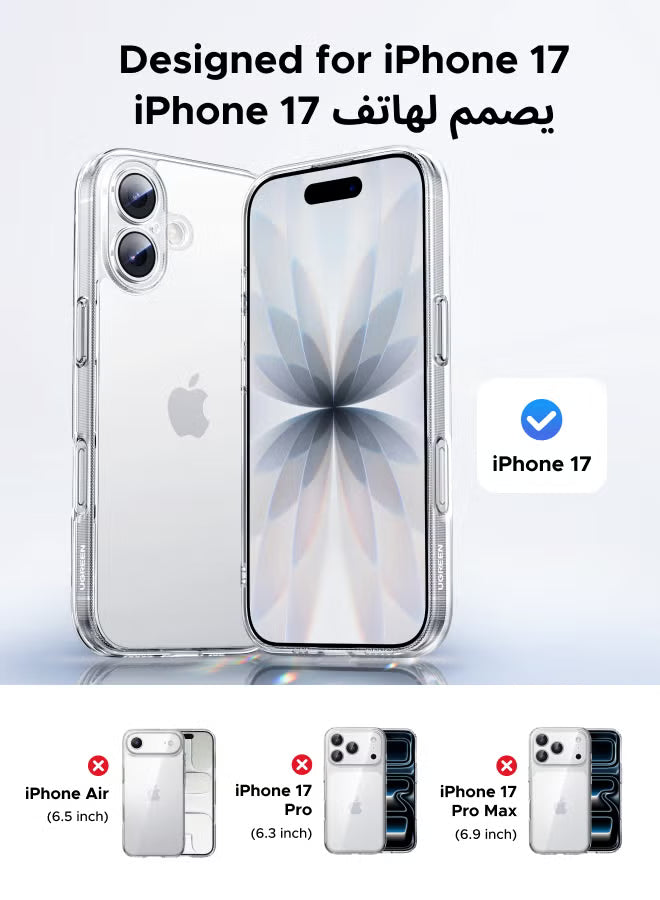 iPhone 17 Case Full-coverage Phone Case Military-Grade Drop Protection iPhone 17 Cover Delay Yellowing Wear-resistant Anti Scratch And Fingerprint 17 Phone Case Ultra Slim Extra Raised Edge