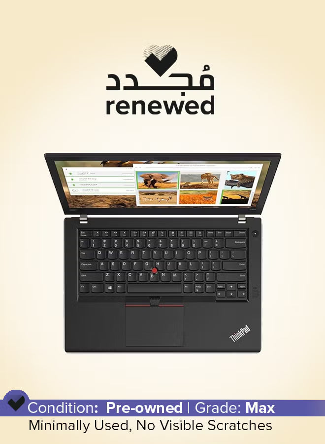 Lenovo Renewed ThinkPad T480 14-Inch HD Laptop, Intel Core i5 8th Gen, 8GB RAM, 256GB SSD, Intel HD Graphics, English, Black
