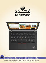 Lenovo Renewed ThinkPad T480 14-Inch HD Laptop, Intel Core i5 8th Gen, 8GB RAM, 256GB SSD, Intel HD Graphics, English, Black
