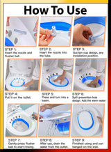 Foldable Sitz Bath for Toilet Seat