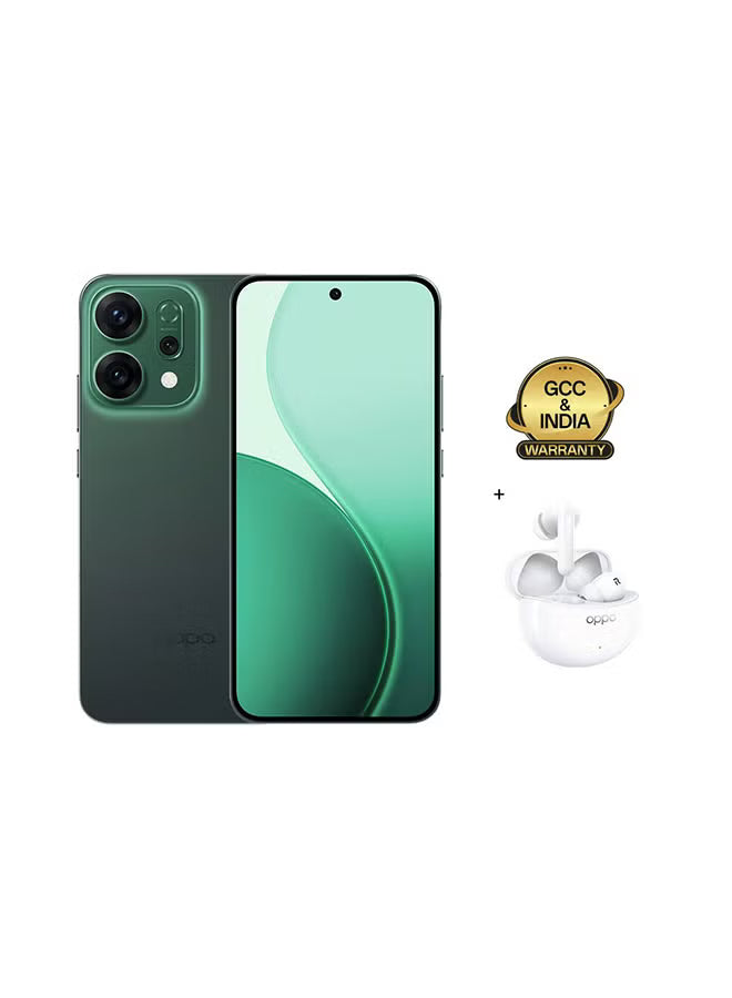 Reno14 AI Phone Dual SIM 5G Green 12GB RAM 512GB + OPPO Enco Air4 - Middle East Version