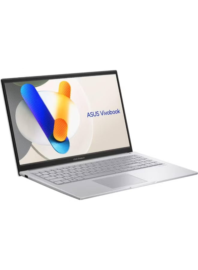 ASUS Vivobook 15 2025 Laptop – Intel Core 5-120U, 16GB RAM, 512GB SSD, 15.6-Inch FHD, Windows 11 Home, English & Arabic, Cool Silver