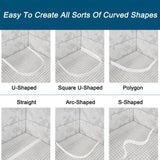 uxcell Collapsible Shower Barrier Stopper