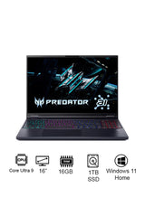 Acer Predator Helios Neo 16 Gaming Laptop – Core Ultra 9-275HX, 16GB DDR5, 1TB SSD, RTX 5060 8GB, 16" WQXGA 180Hz