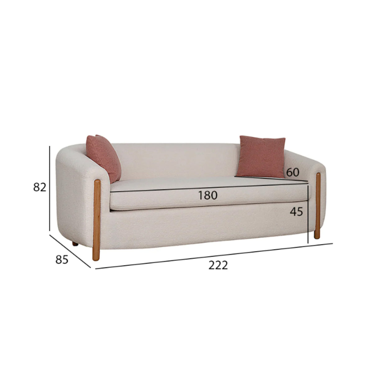 Candace Sofa 3+2+1 fabric 1902/06