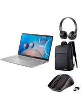 ASUS Vivobook 15 X515F 15.6" Laptop – Intel Core i3-10110U, 4GB DDR4 RAM, 256GB SSD, Intel UHD Graphics, Windows 10, Laptop Bag, Wireless Headphones & Mouse