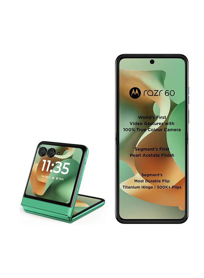 Razr 60 Dual SIM 5G PANTONE Spring Bud 8GB RAM 256GB With Free Gifts - Middle East Version