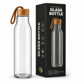 HST-1002 HU Glass Bottle with Time-Marked Hydration Reminder