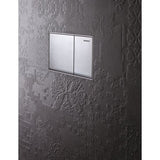 Geberit Omega60 Dual Flush Plate Brushed Chrome
