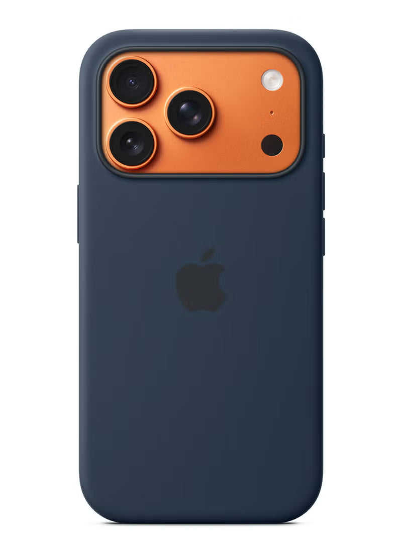 iPhone 17 Pro Silicone Case with MagSafe – Midnight