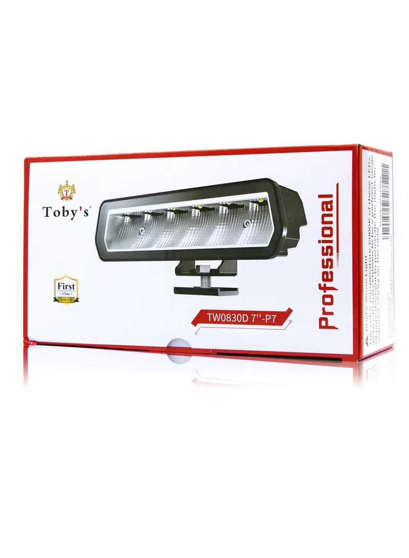 Toby’s 7-Inch 30W 3000LM LED Light Bar – Off-Road Driving Light, 2 Pieces