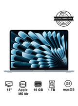 Apple MacBook Air M5 13-Inch 16GB RAM 1TB SSD – Sky Blue, International Version