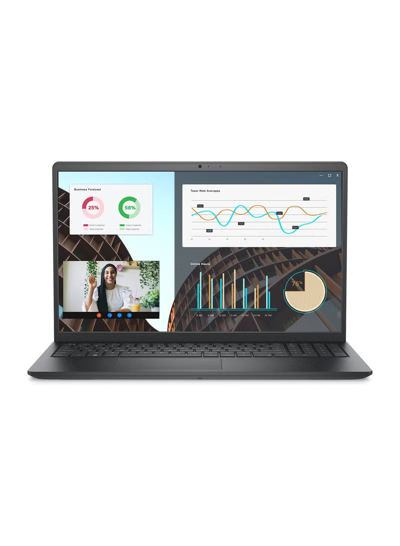 Dell Vostro 3530 Laptop 15.6-Inch Full HD 120Hz, Intel Core i5-1334U, 8GB RAM, 512GB SSD, Ubuntu, Intel UHD Graphics, English Carbon Black