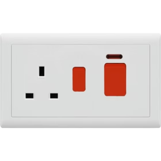 FE478 V1 Ivory V1-035 45A Cooker and 13A Socket