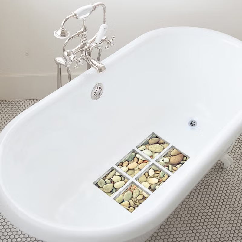 ChezMax Cobblestone Bath Treads Stickers