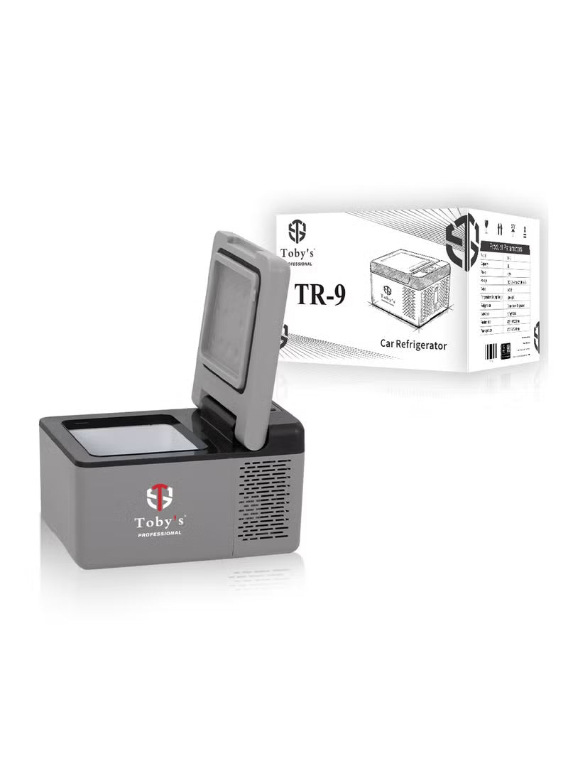 Toby’s TR-9 – 9L Portable Mini Freezer 12V Refrigerator for Travel & Camping