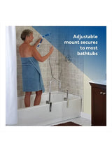 Tri-Grip Bathtub Rail with Chrome Finish