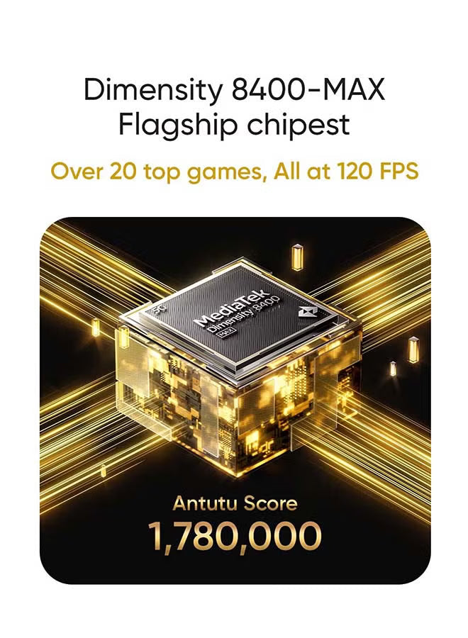 GT 7T AI Phone Dual SIM lceSense Black 12GB RAM 512GB With Buds Air 7 - Middle East Version