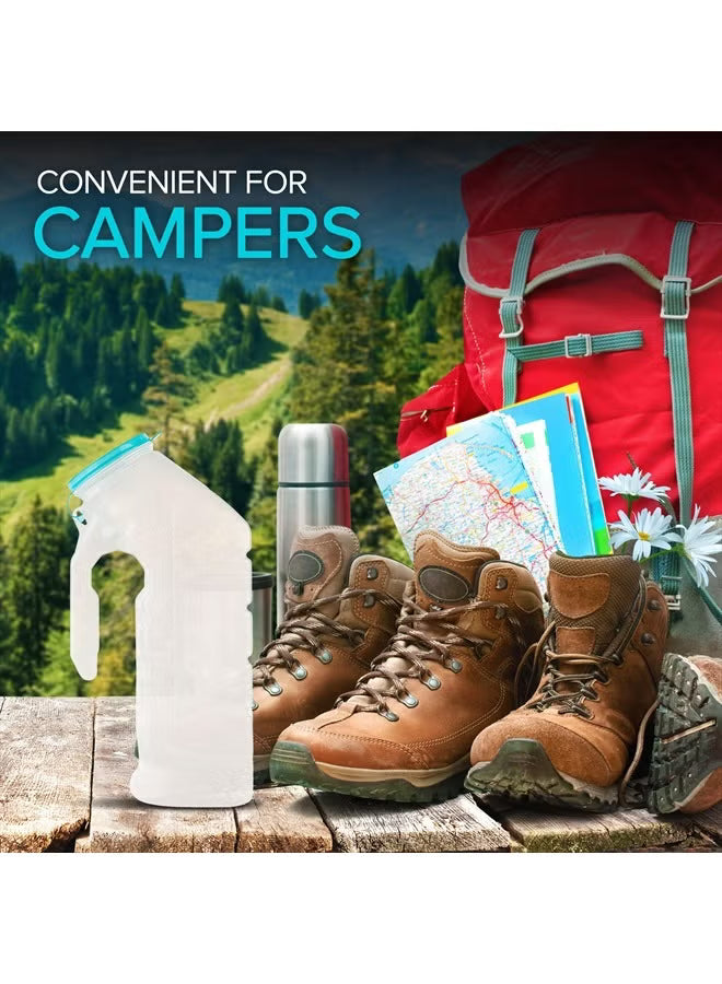 Male Urinal with Glow-in-the-Dark Lid