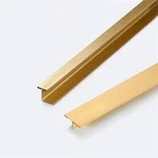 Aluminium “T”Divider Strip Listelo  (Light Gold)