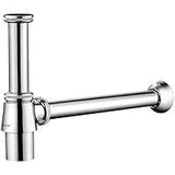 Round Basin Brass Bottle Trap - Chrome