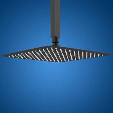 Brass Shower Head 25x25 - Black Matt (01501bb-t40)