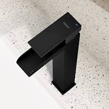 Basin Mixer Matt Black Simple Bathroom Faucet 1 Hole