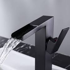 Basin Mixer Matt Black Simple Bathroom Faucet 1 Hole