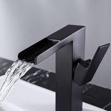 Basin Mixer Matt Black Simple Bathroom Faucet 1 Hole