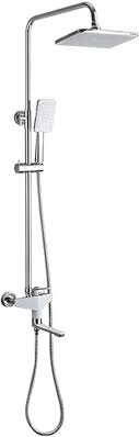 Shower Head 20x25 Cm ,brass Pipe ,plating 1.5m Hose ,with Plastic Shower Head