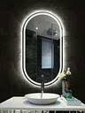 245L-Silver Frame LED mirror with Aluminum Frame W60* H90 cm (2125558)