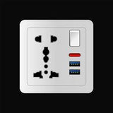 DB128 - 5 Pin Switch MF Socket  with Neon+2USB