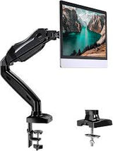 Single Monitor Pole-mounted Gas Spring Monitor Arm
