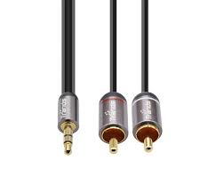 Trands Male To Auxiliary Stereo Splitter Cable