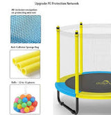 Trampoline With Safety Net Protection