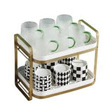 Multi-functional Storage Organizer Rack With Removable Drain Tray
