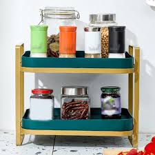 Multi-functional Storage Organizer Rack With Removable Drain Tray