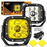 Spot LED Driving Lights + Amber Cover (2pcs/set) 5", 110W, White