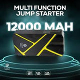 Toby's X12 Multifunctional Jump Starter Power Bank 12000mAh