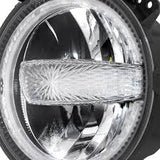 9" 120W DOT Approved LED Headlights with Halo Ring DRL & High Low Beam