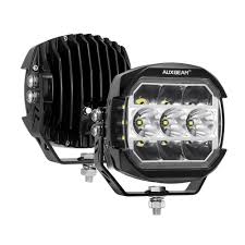 Auxbeam X-Pro Series 5 Inch 174W Led Side Shooter Pod Lights with White DRL & Amber Turn Signal Light